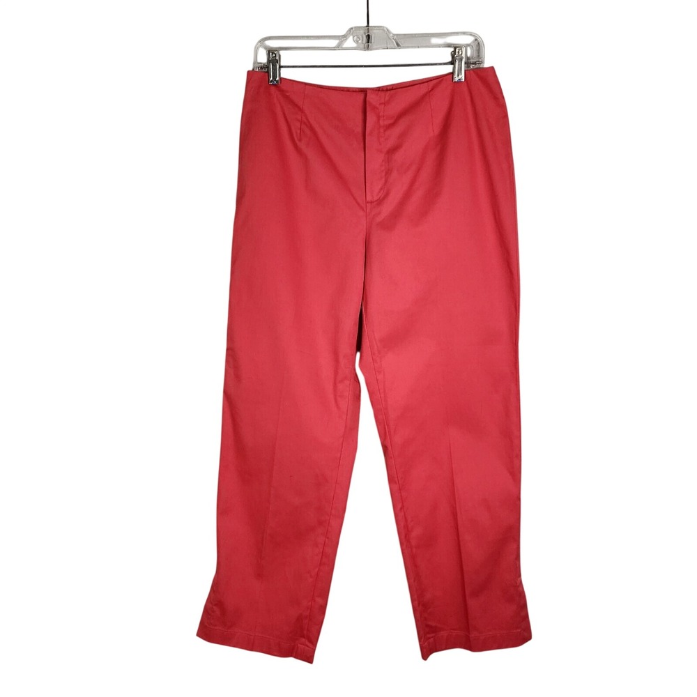 Vintage 80's STUDIO by LIZ CLAIBORNE Size 12 Bandless Waist Split Hem Crop Pants
